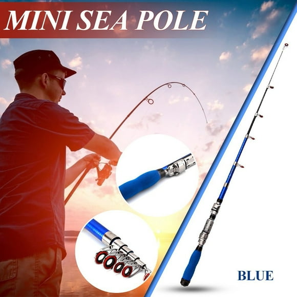 Bargain Qaailabf Mini Small Sea Rod-Short Fishing Rod Fishing Gear Pocket Fishing Rod