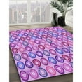 thumbnail image 2 of Ahgly Company Indoor Round Patterned Violet Purple Area Rugs, 8' Round, 2 of 6