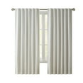 thumbnail image 3 of My Texas House Solid Ivory Rod Pocket Back Tab Blackout Curtain Panel, 52" x 84", 3 of 8
