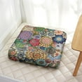 thumbnail image 5 of Dutch Velvet Meditation Floor Cushion 22in, Boho Square Pillow for Sitting, Reading and Zen Style, 5 of 7