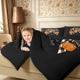 thumbnail image 5 of Erosebridal Autumn Pumpkin Bow 7-Piece Twin Bedding,Happy Fall Bedding Comforter Set,Black,Reversible, 5 of 6