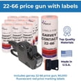 thumbnail image 5 of Perco Garvey 22-66 2 Line Price Gun with 90,000 Fluorescent Red Price Marking Labels Value Pack, 5 of 6