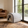 thumbnail image 4 of Maison pour Chat d'Intérieur avec Rabat de Porte, Lit Doux Couvert pour Chats et Chatons, Tapis Lavable, Cachette Toutes Saisons pour Animaux, 4 of 6
