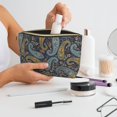 thumbnail image 6 of Makeup Bag - Paisley Pattern No.9099 Cosmetic Bag Portable Travel Toiletry Bag for Women Small Make Up Organizer Bag Zipper Pouch Travel Essentials, 6 of 8