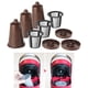 thumbnail image 5 of Tazas reutilizables de 3K, s de rellenables para una so taza, taza reutilizable, de utilizar, de , para un deli marrón Yotijar Tazas K reutilizables de café, 5 of 10
