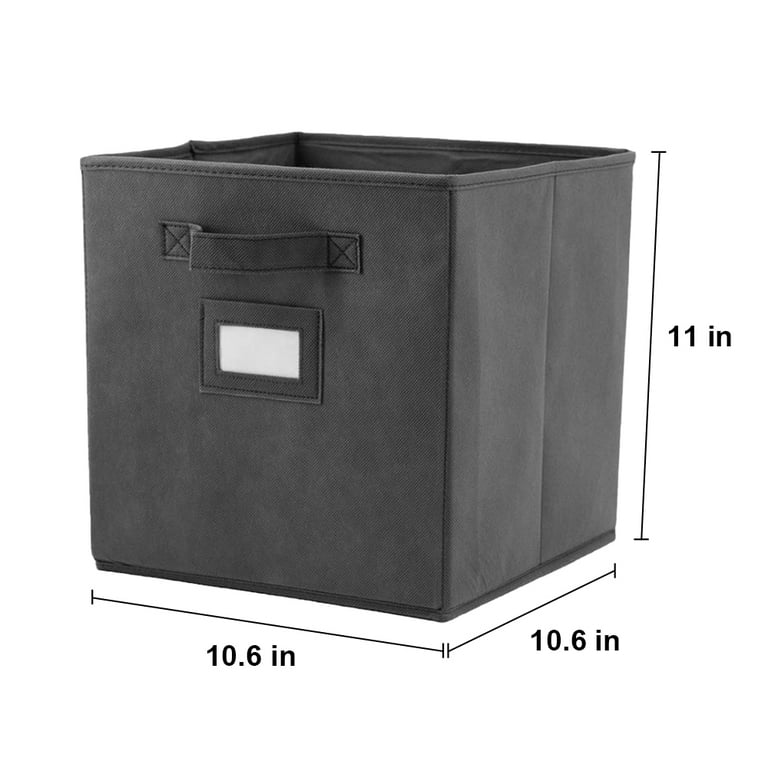 Berlune 6 Pcs Foldable Animal Cube Storage Box 10 x 10 Inch Cube Baskets  Non Woven Fabric and Cardboard Kids Storage Bin Fabric Boxes for Storage  Toy