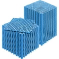 thumbnail image 4 of KFFKFF Connectable Tiles Set of 50 in Blue, 12" x 12" Assembly, Cushioned PVC Connectable Drainage Floor Tiles, Slip-Resistant with Drainage Ports for Lavatory, Washroom, Kitchen, Pool, Damp Zones, 4 of 9