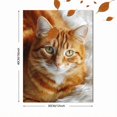 thumbnail image 3 of Qisvanset Ginger Cat Portrait Canvas Print 12x16 Inch Den Bedroom Decor, 3 of 8