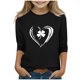 thumbnail image 1 of Blusas y camisas de manga larga y cuello redondo para niños con estampado del Día de San Patricio, manga 3/4/cuello redondo tres cuartos, parte inferior y superior para niños, parte superior de poliés, 1 of 4