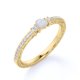 thumbnail image 4 of JeenMata Anillo de Compromiso Victoriano Pequeño de 1 Uds con Ópalo Brasileño Genuino Redondo en Oro Amarillo de 18 K sobre Plata, 4 of 6