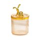 thumbnail image 2 of Soporte para almohadillas de maquillaje, organizador de cosméticos, decoración con tapa, contenedor multifuncional Amarillo jinwen Estuche de almacenamiento para almohadillas de maquillaje, 2 of 5
