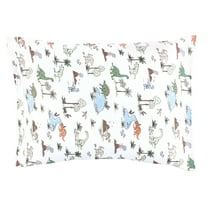 Hudson Baby Infant Boy Cotton Toddler Pillow Case, Dinosaur Adventures, One Size