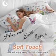 thumbnail image 3 of Sweet Home Full Size Comforter Set, Easter Bunny Spring Butterflies Flowers Country Leaf Bedding for All Seasons, 4 Pcs Bed Set, 1Quiltcover (86"x86") ,1Sheet(80"x116"), 2Pillowcases (30"x20"), 3 of 12