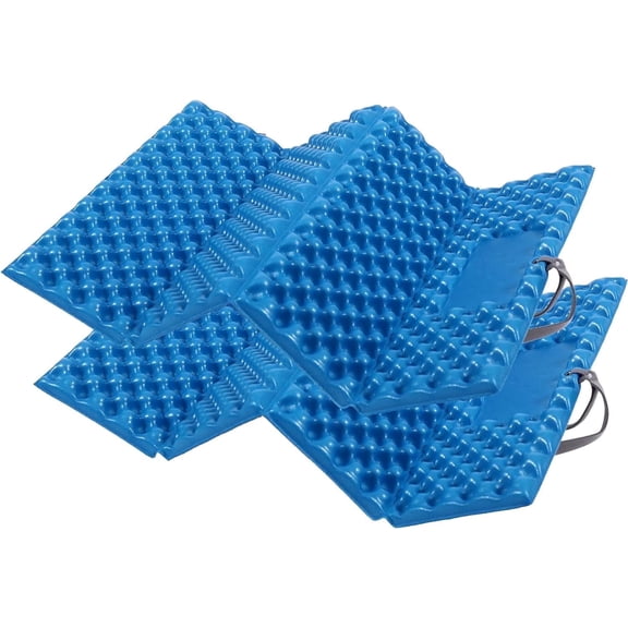 REDCAMP Foam Sitting Mat for Backpacking, Aluminum Foil Ultralight Foldable Z Seat Pad for Outdoors Camping Hiking,Navy Blue,2 Pack