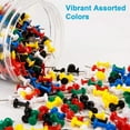 thumbnail image 2 of Dosaele 400Pcs Push Pins  Thumb Tacks for Bulletin Board  Stick Pins Thumb Tacks for Cork Board Wall Hangings  Office Tacks Color Pins for Desk Decor Organization (Assorted Colors), 2 of 5