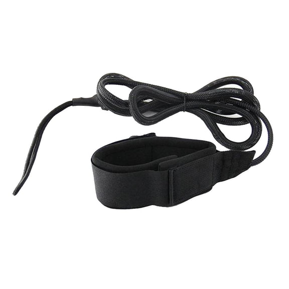 Surfboard Leash for Ankles Wrist Premium Surfing Leg Rope 7ft - Black, 7ft
