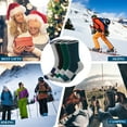 thumbnail image 6 of 4 Pairs Merino Wool Socks Mens - Thick Thermal Winter Heavyweight Boot Socks Super Soft Warm Hiking Socks(USA Size 6-11), 6 of 6