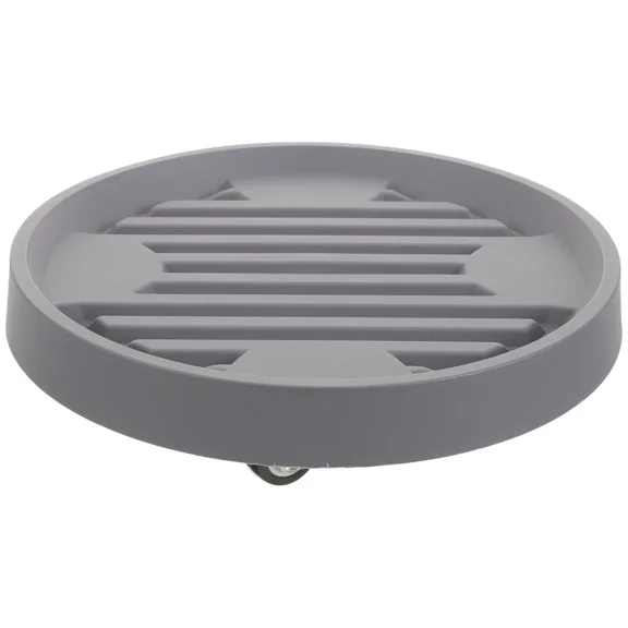 Flower Pot Base On Casters Plastic Tray For Plants Rolling Stand With Wheel