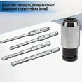thumbnail image 2 of Rotary Hammer Adapter with Impact Drill Bits Set, Electric Drill Wrench to Electric Hammer Conversion Convert Adapter, Hammer to Drill Converter (1 x Adapter), 2 of 8