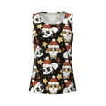 thumbnail image 3 of Picia Cute Dog Panda Pattern Women's Workout Tank Top,Breathable Activewear,Slim Fit Athletic Top,Versatile Workout Moisture-wicking top-X-Large, 3 of 9
