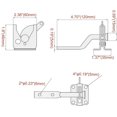 thumbnail image 2 of SHAR Gate Lock Automatic Lock-Metal Bolt Lock-Gravity Steel Latch Garden Fence-Black-Fixing Screws Provided, 2 of 5