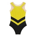 thumbnail image 3 of Aislor Kids Girls Gymnastic Leotard Sparkly Ballet Athletic Activewear Classic Dancewear Yellow 10, 3 of 7