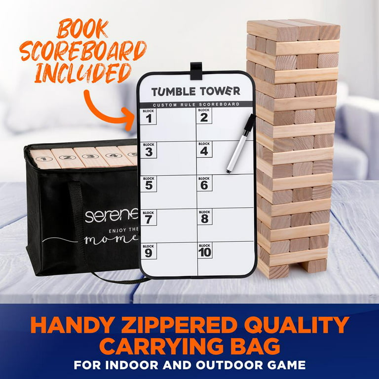 Carry Case & Storage Bag for Giant Tumble Tower Block Games by Get Outside  Games 
