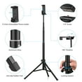 thumbnail image 2 of Andoer 1.5m/59in 2-in-1 Tripod Stand + Extendable Selfie Stick Aluminum Alloy with Phone Holder Remote Shutter Compatible with Android Phones for Selfie Group Photo Live Streaming, 2 of 7