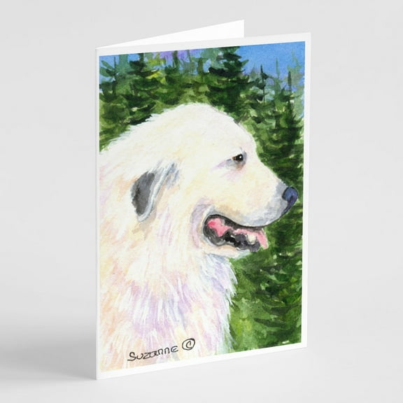 Great Pyrenees Greeting Cards and Envelopes Pack of 8