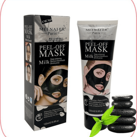 MEINAIER Blackhead Remover Mask,Peel Off Black Mask,Clear Pores %26amp;Acne ,Activated Charcoal Cleansing Removal Strip