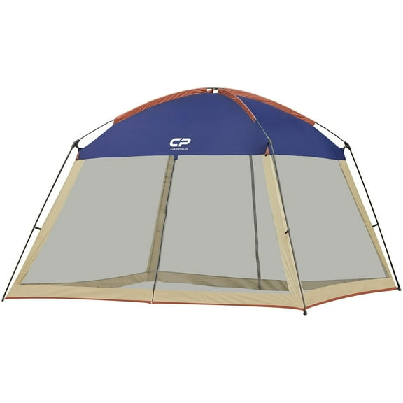 CAMPROS CP Screen House Room 12x12 Ft Mesh Net Tent Canopy Shelter Gazebo for Patios Outdoor Camping Activities - Navy