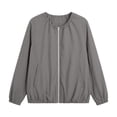 thumbnail image 4 of Fewfanhot Womens Clothes Oversized Lightweight Fall Winter Coat with Pocket Zip Up Warm Utility, 4 of 6