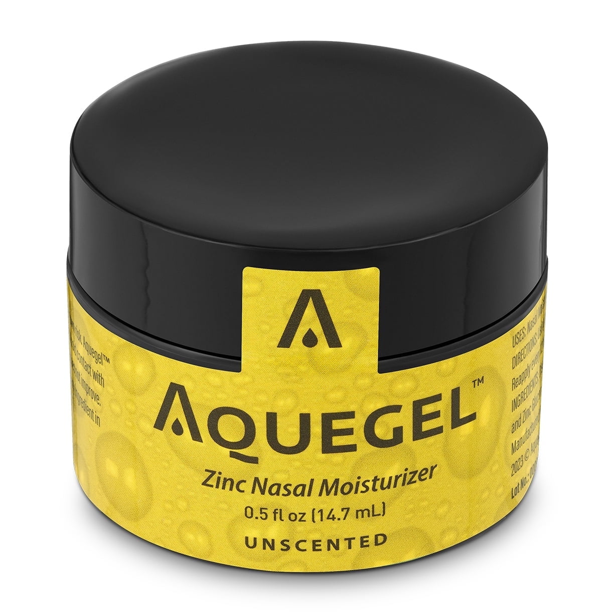 Aquegel Nasal Moisturizer + Zinc, 12-Hour Nasal Moisture Relief, Water Based Nose Gel, Nasal Moisturizer for Oxygen Therapy, Dry Nose, Nasal Dryness, Nosebleeds, Cannula. Zinc Cold & Flu Therapy