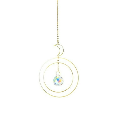 

Hotaey Crystal Wind Chimes Window Hangings Chandelier Aurora Rainbow Crystal Prism Decoration Suitable for Home And Garden Decoration