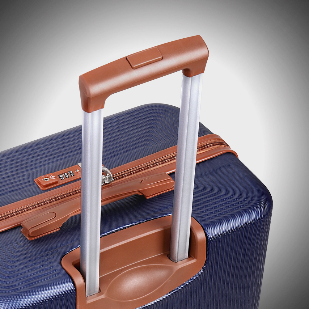 Luggage 3-Pieces Set ABS Durable Suitcase with Spinner Wheels Blue 20"24"28"