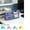 Purple, variant on SPOORYYO Lightweight Clear Mesh Pencil Case, Double Layer Large Capacity Pen Holder, Clear Pencil Box for Desk Organizer, Cosmetics, Office & College Use, Blue