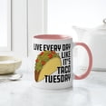 thumbnail image 4 of CafePress - Taco Tuesday - 11 oz Ceramic Mug - Novelty Coffee Tea Cup, 4 of 4