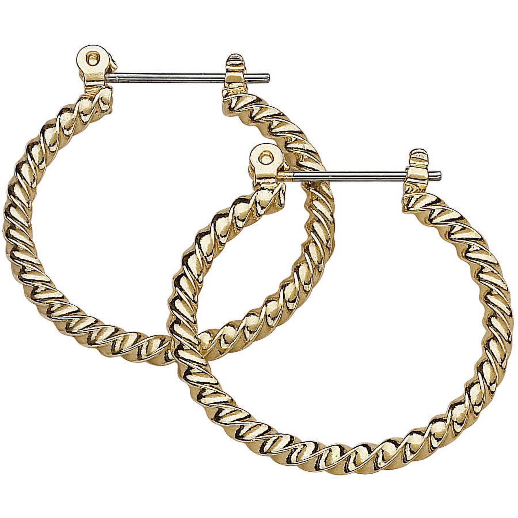 Gold-Tone Hoop Earrings, 7 Pairs