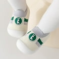 thumbnail image 4 of Luogg Baby Indoor Walking Shoes With Soft Soles For Infants And Young Children Mesh Breathable And Non Slip Socks And Shoes Size 12-18 Months Green, 4 of 5