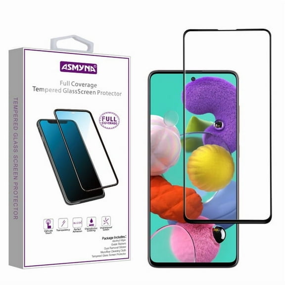 Screen Protector Compatible with Samsung Galaxy A51 Full Cover 2.5D Edge Tempered Glass, Case Friendly, Clear Transparent Premium Screen Protector Tempered Glass For Samsung Galaxy A51 /2020