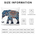 thumbnail image 5 of COMIO  Blue Bohemian Pillow Cover Elephant Hamsavo Chakra Sofa Home Cushion Cover, 5 of 5