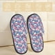 thumbnail image 2 of Balery Skull Pantuflas de Casa de Felpa Silenciosas con Diseño Estampado, Zapatillas Cómodas Antideslizantes de Algodón para Interior-Large, 2 of 8