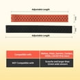 thumbnail image 4 of Brazalete ajustable Monitor de ritmo cardíaco Correa suave Brazalete de repuesto transpirable Compatible con Scosche Garmin Wahoo TICKR XOSS, 2 piezas, negro, naranja JM, 4 of 5
