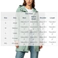 thumbnail image 2 of Rain Jackets for Women Waterproof, Raincoat Long Hooded Rain Coats Outdoor Windbreaker Trench Coat Mint Green XL(XL), 2 of 8