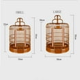 thumbnail image 5 of Handmade Bamboo Birdcage Oriental Style Retro Round Birdcage Portable for Outdoor Use Can be Hung, 5 of 11