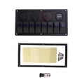 thumbnail image 4 of ón Marino Del Coche RV Barco 8 Gang LED Azul Interruptor De Balancín Panel Dual USB Voltímetro DYNWAVEMX Interruptor del panel del coche, 4 of 6