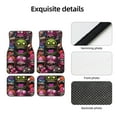thumbnail image 4 of Honeii Monstrous Cartoon Characters Print Car Foot Mat Four-Piece Set - Front & Rear Universal Car Floor Mats for SUVs, Trucks, Sedans, 4 of 7