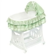 Badger Basket - Sage Waffle Bassinet