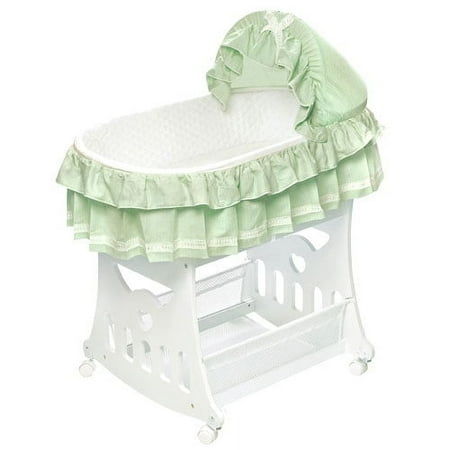 Badger Basket - Sage Waffle Bassinet