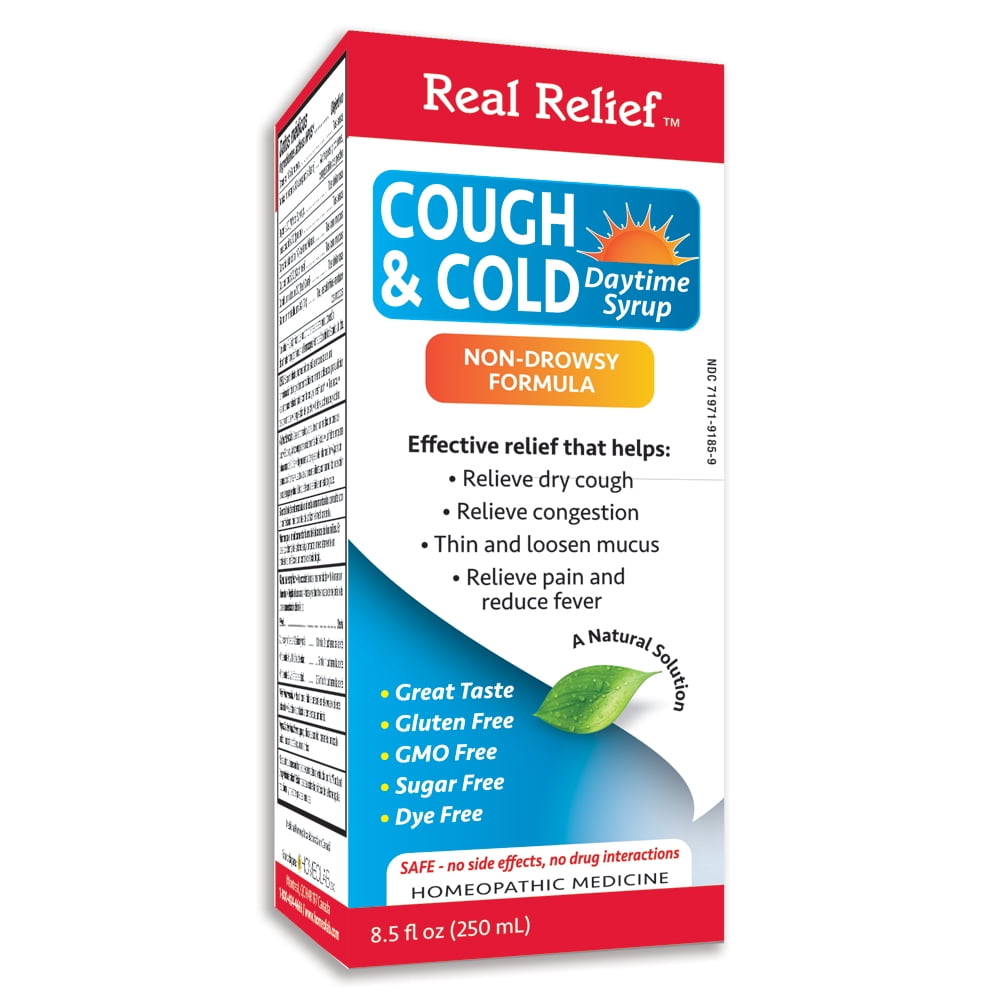 Real Relief Cough & Cold Daytime Syrup Non Drowsy Formula